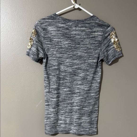 Victoria's Secret Gray Tee with Gold Accents - Picture 4 of 6